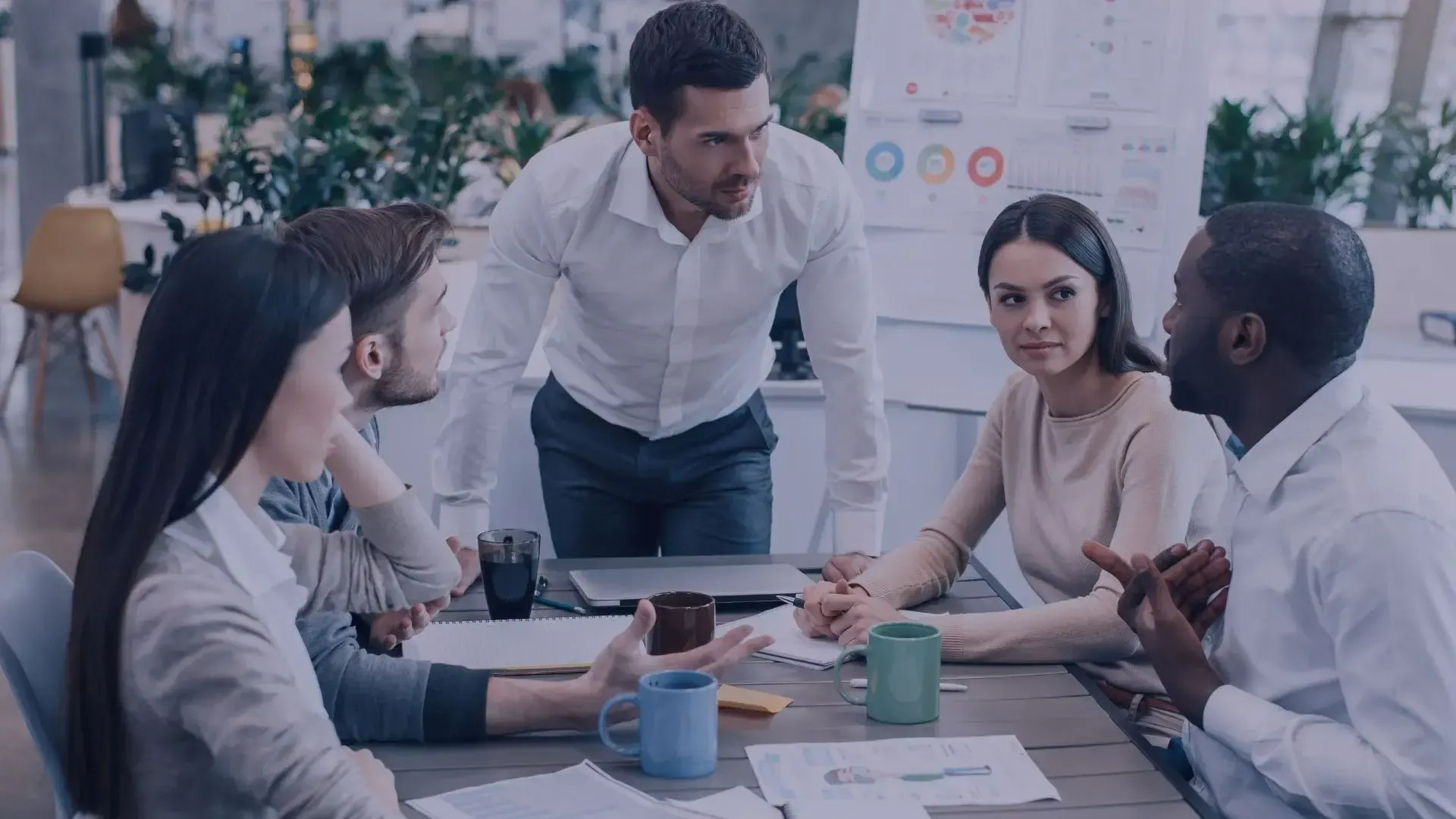 A team having a discussion