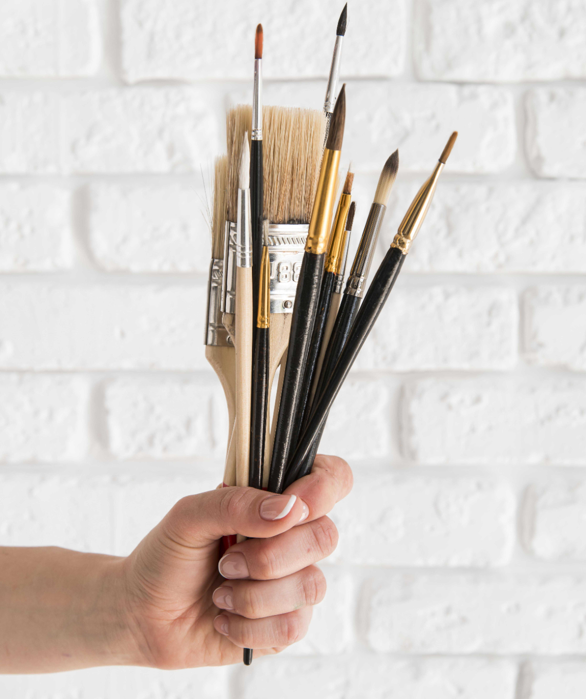 pinceaux pour l'apprentissage de la peinture a l'huile