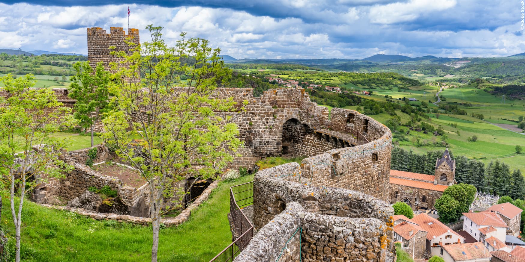 kasteelruïne van Polignac (Frankrijk)