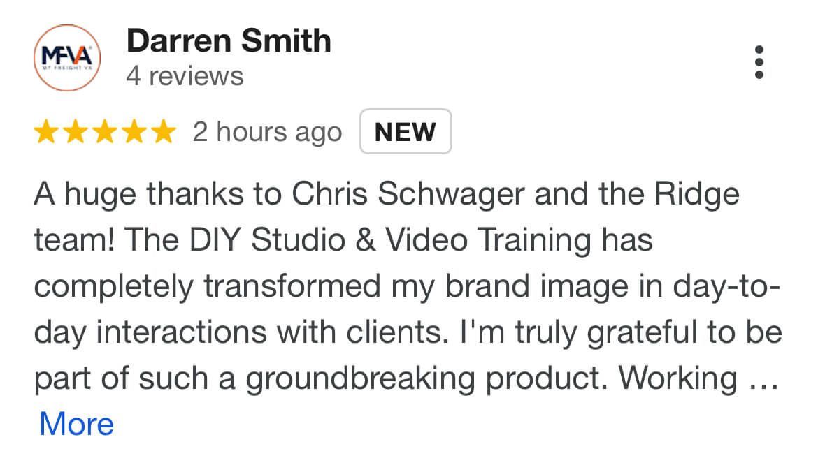 Darren Smith credits the Premium Desktop Studio and Video Training for transforming his brand and client interactions