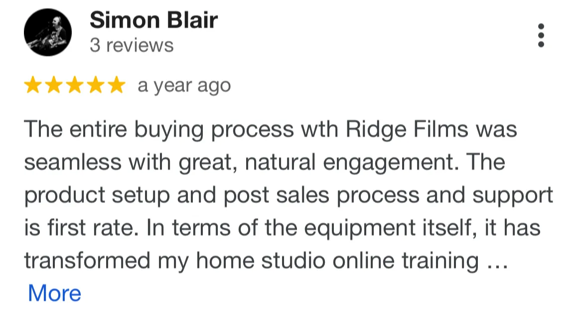 Simon Blair shares his smooth experience with Ridge Films and how the Complete Video Success System improved workflow
