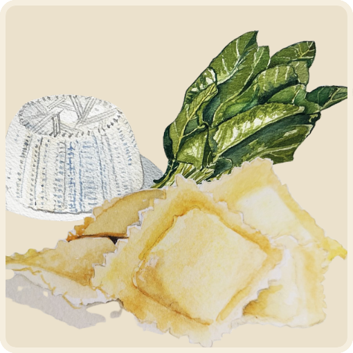 painting of white grapes