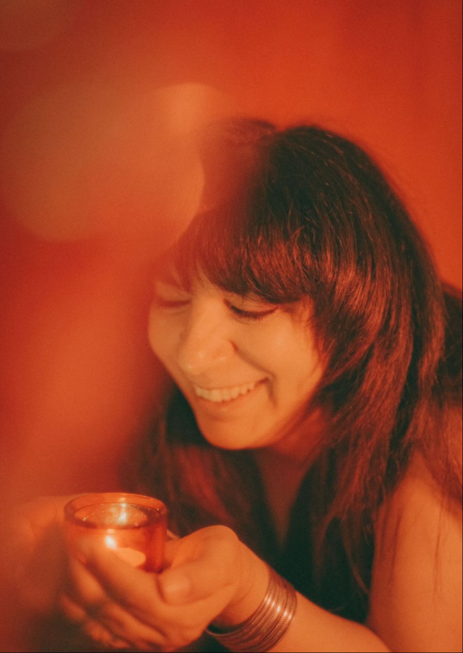 Viktoria on an ornamental chair