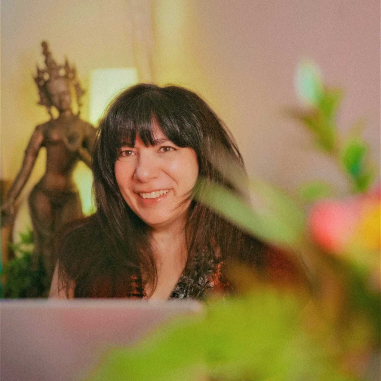 Viktoria smiling into the camera