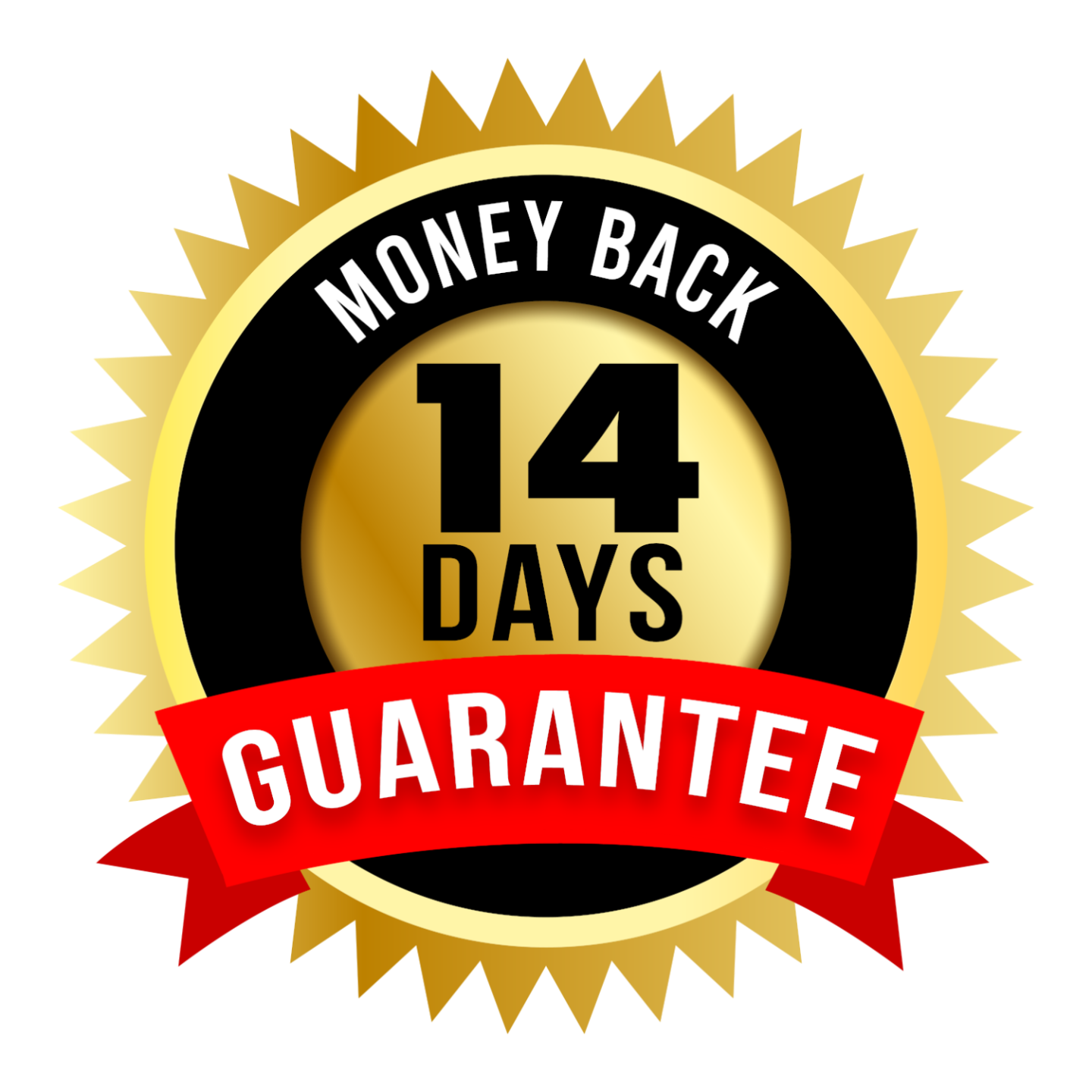 14 Day Money Back Guarantee Badge