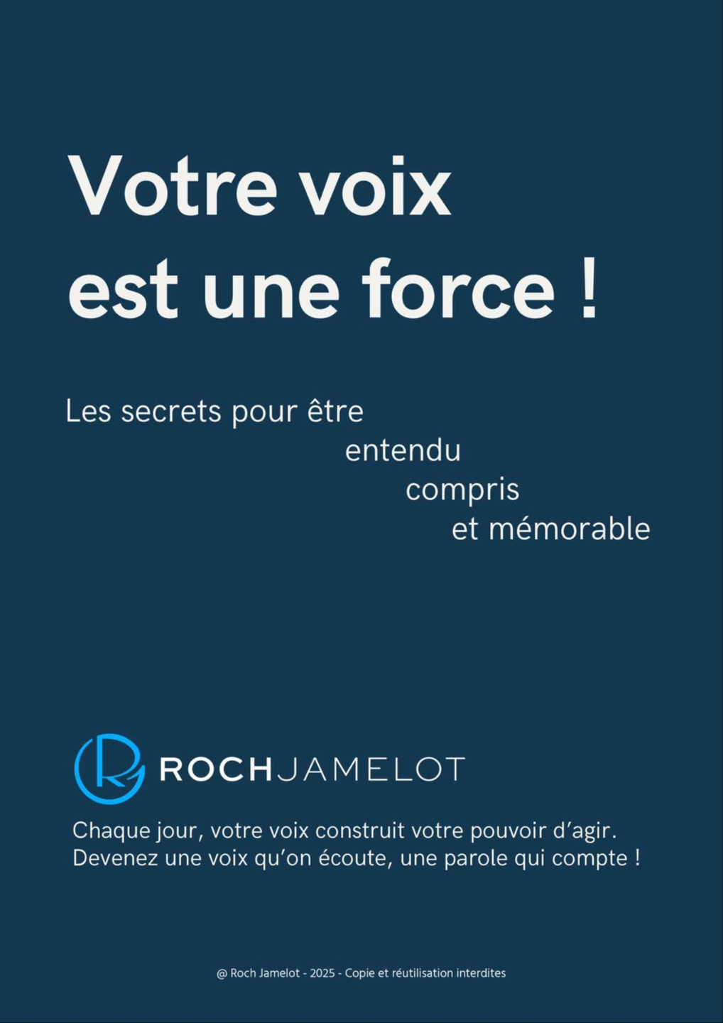 Guide "Votre voix est une force !"