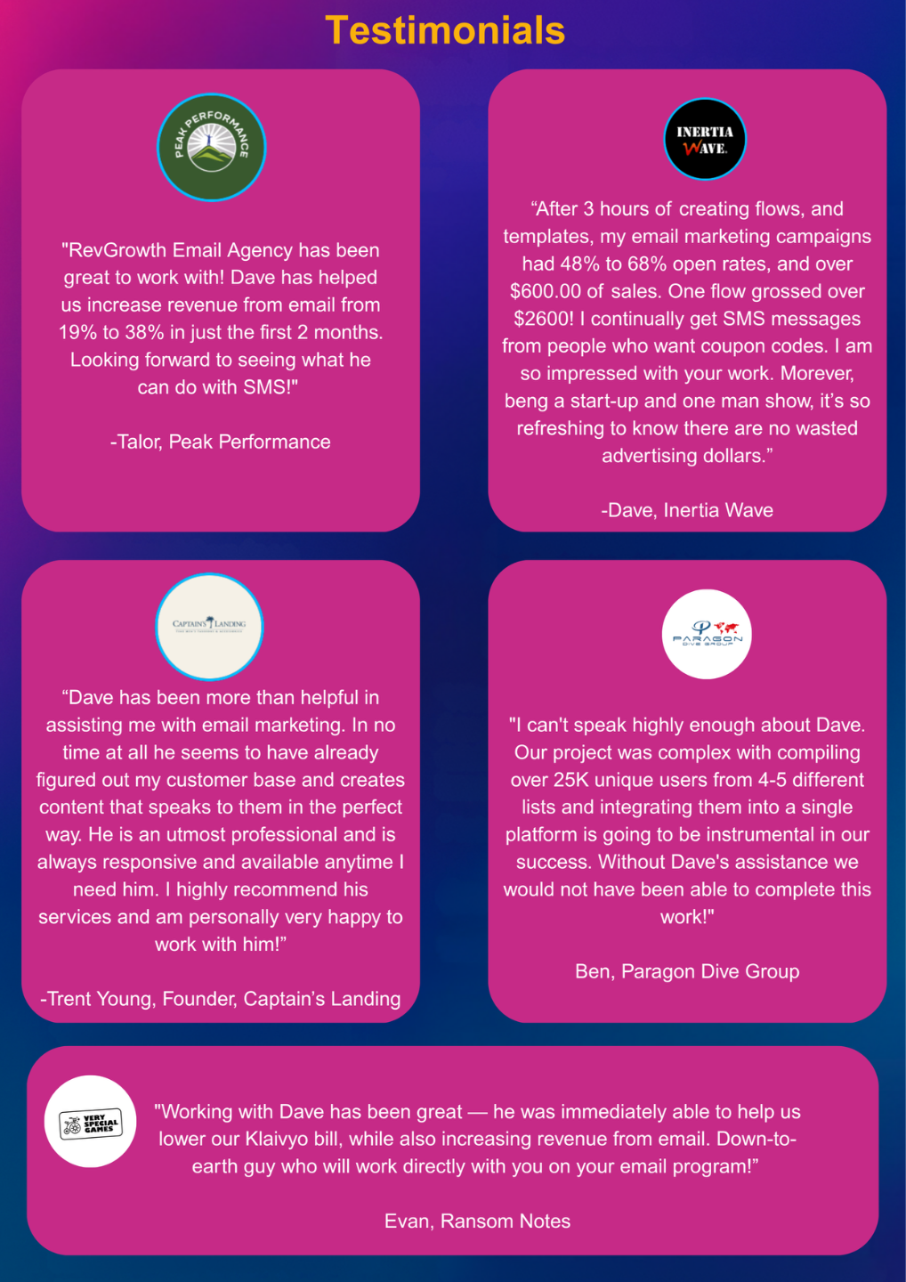 Klaviyo Testimonial 1