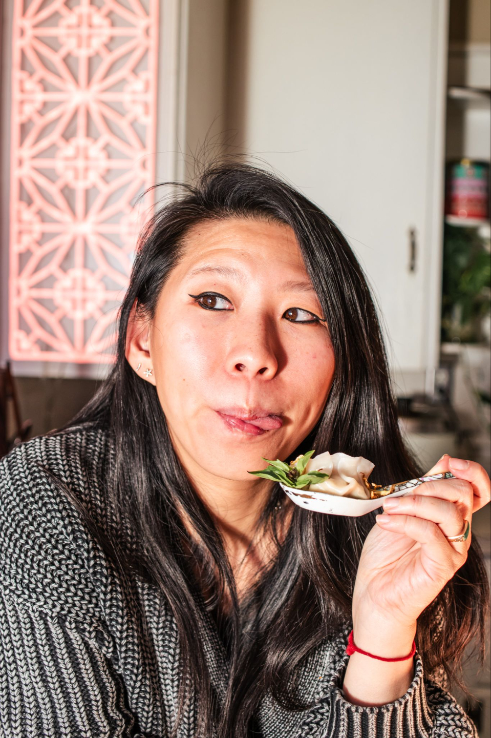 Handmade Taiwanese dumplings folded during an online dumpling making class