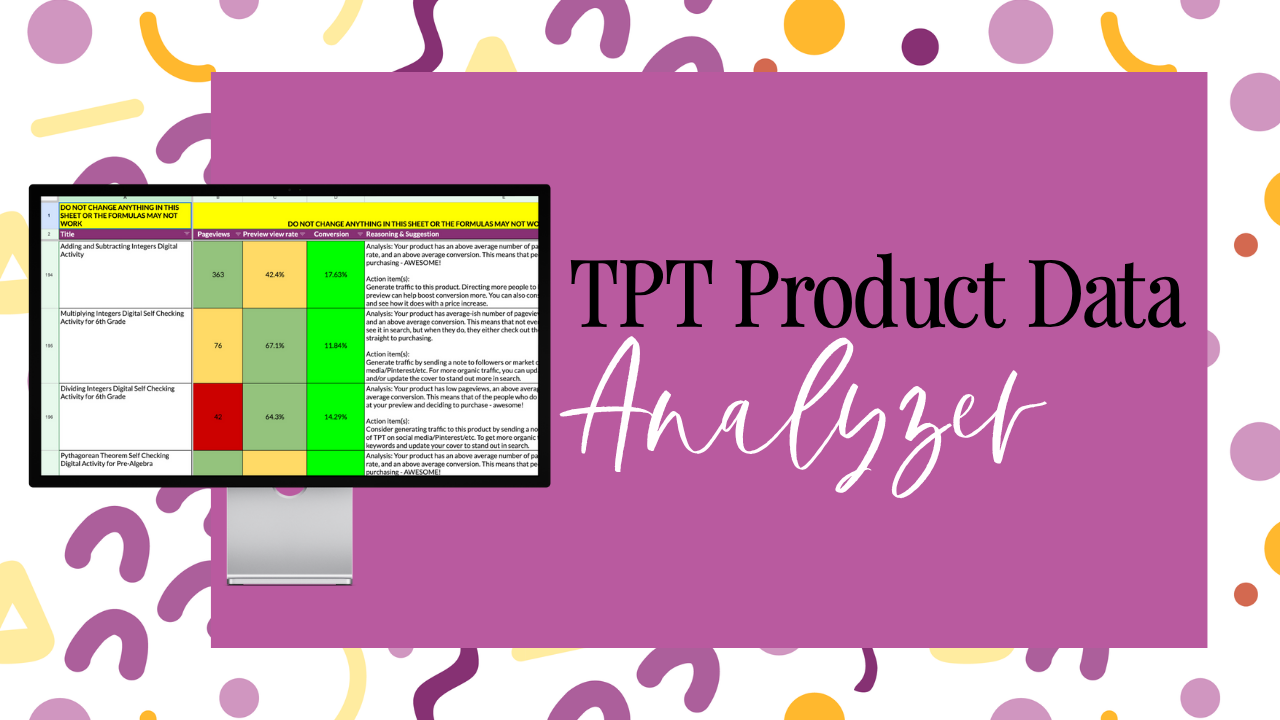TPT Product Data Analyzer