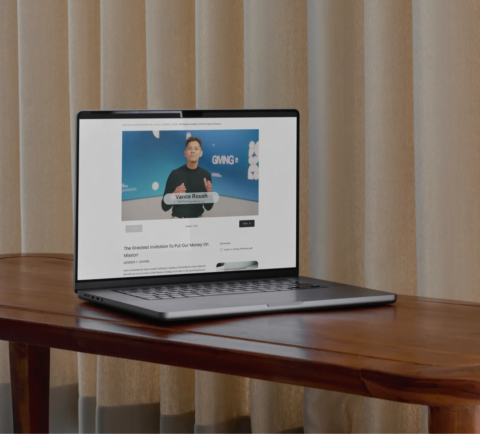 generosity university course