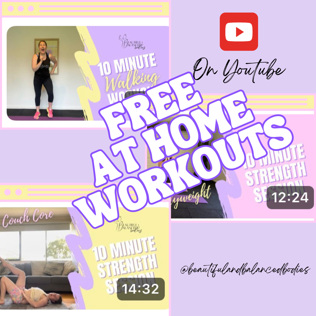 at home workouts for strength, cardio, abs and booty