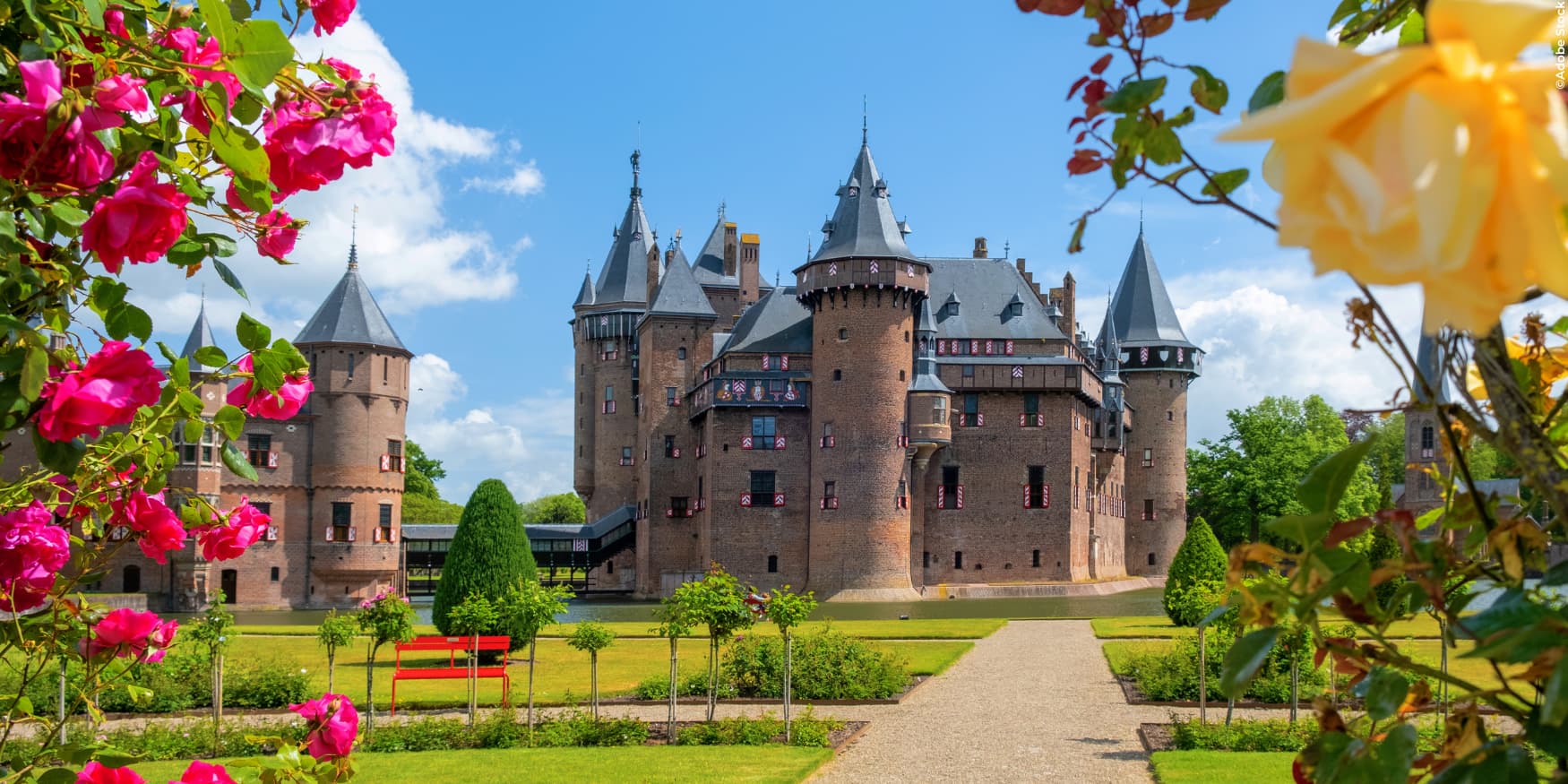 tuin en kasteel de Haar, in Haarzuilens bij Utrecht