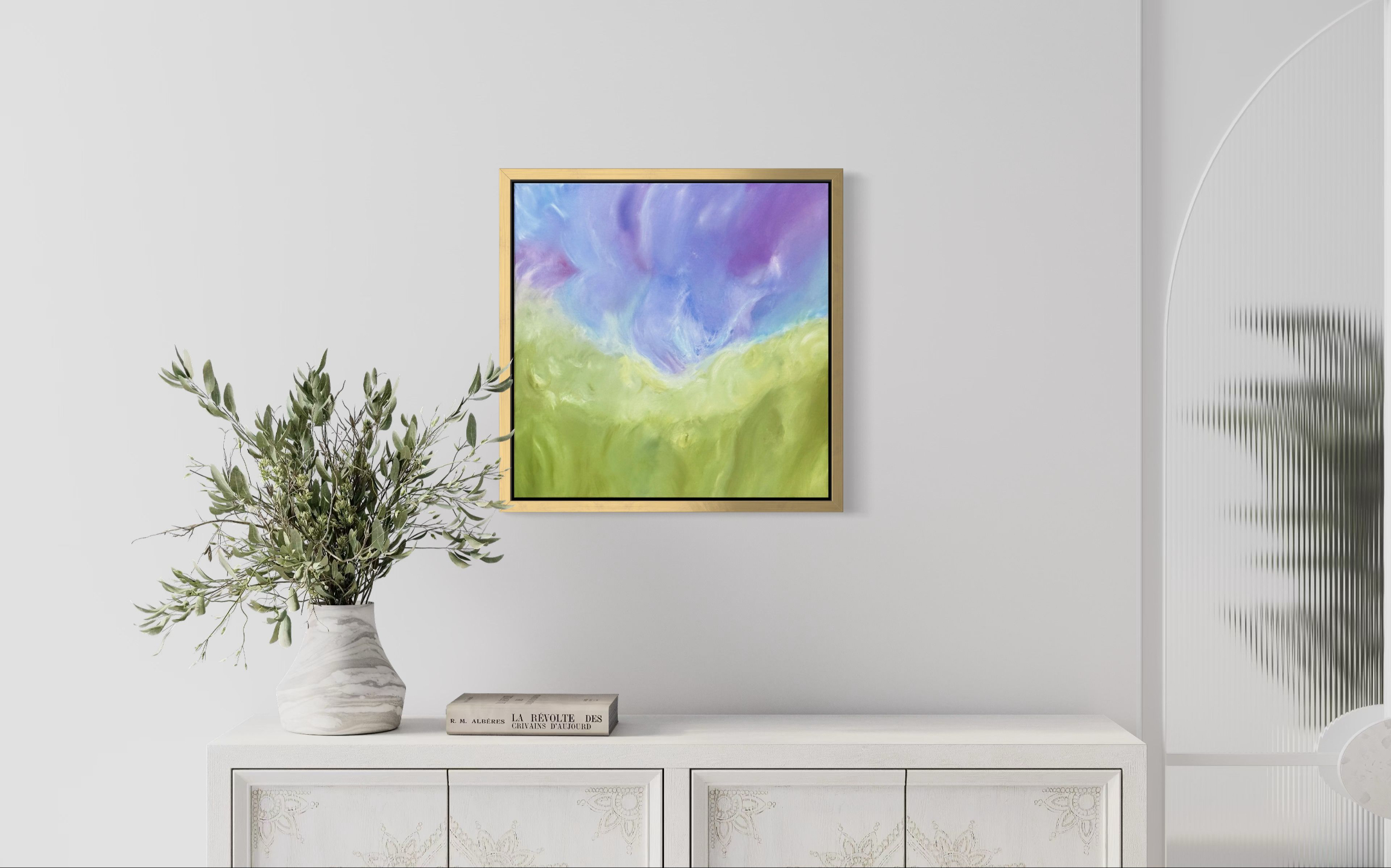 The Joy of Light displayed in modern home office setting