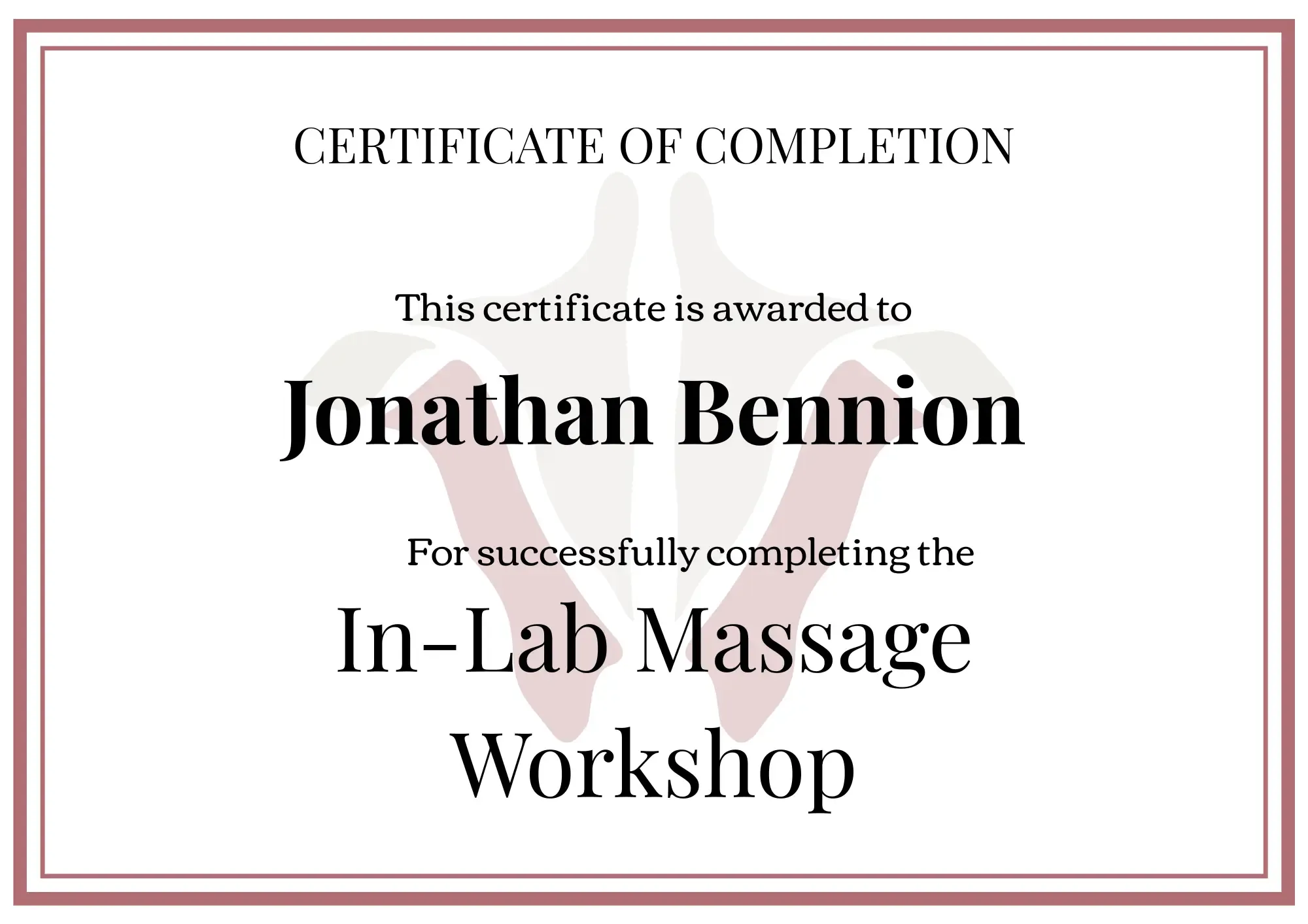 Institute of Human Anatomy Digital Certificate 