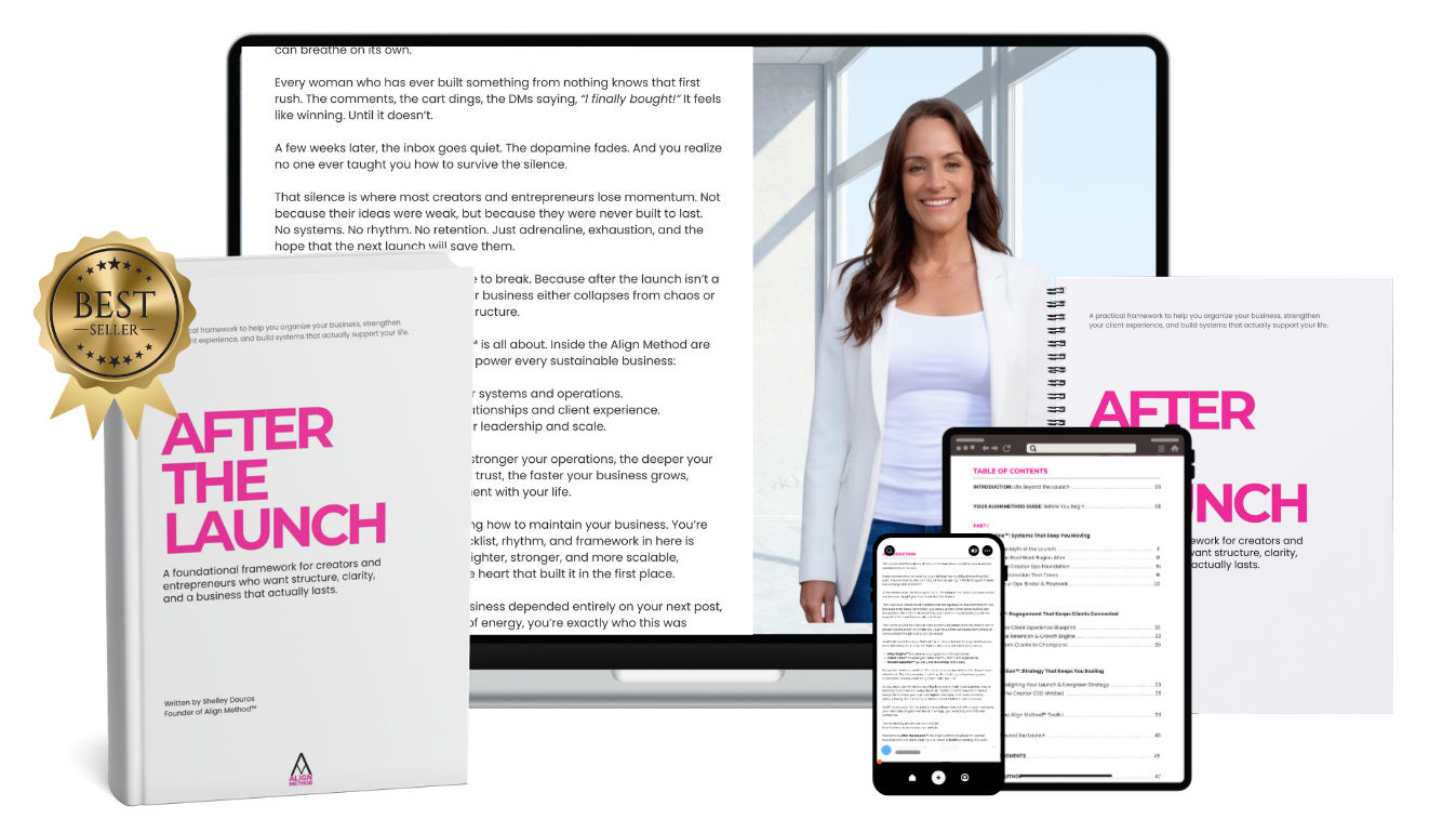 After the Launch book by Shelley Douros teaching women creators how to build systems that scale