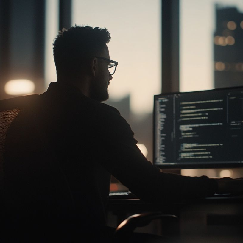 Worker performing site and soil analysis for foundation preparation