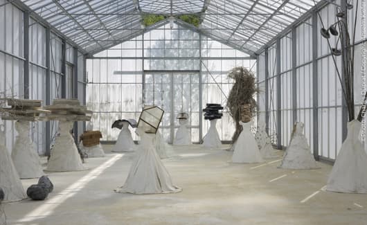 het dak van de Fondation Louis Vuitton, gebouwd door Frank Gehry