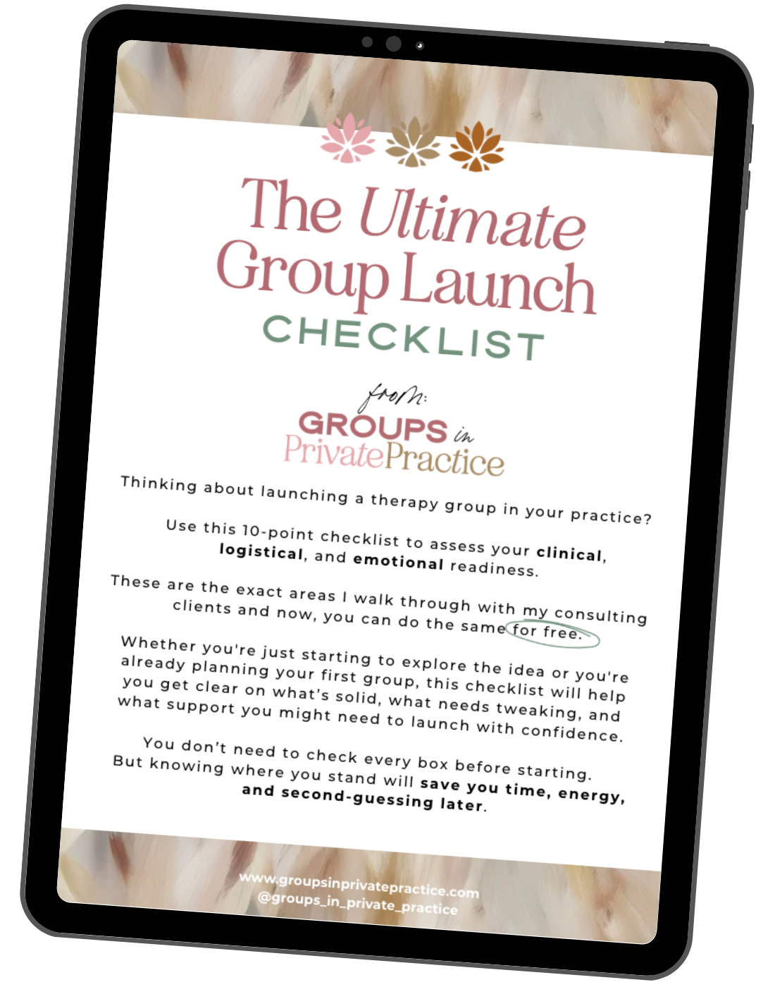 The Ultimate group launch checklist