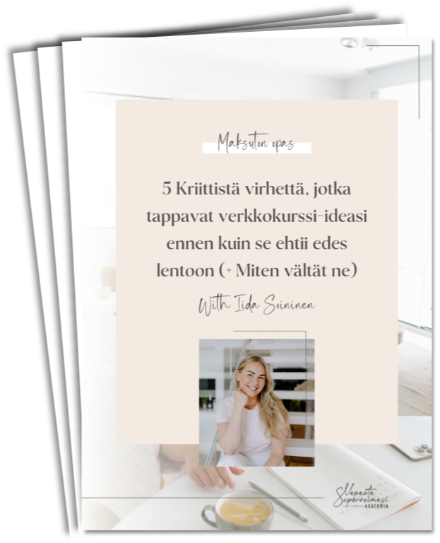 Verkkokurssiyrittäjän opas