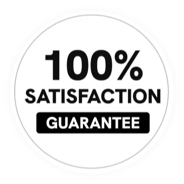 100% Satisfaction Guarantee badge