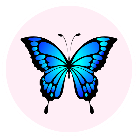 blue butterfly icon