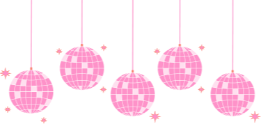 Pink disco balls