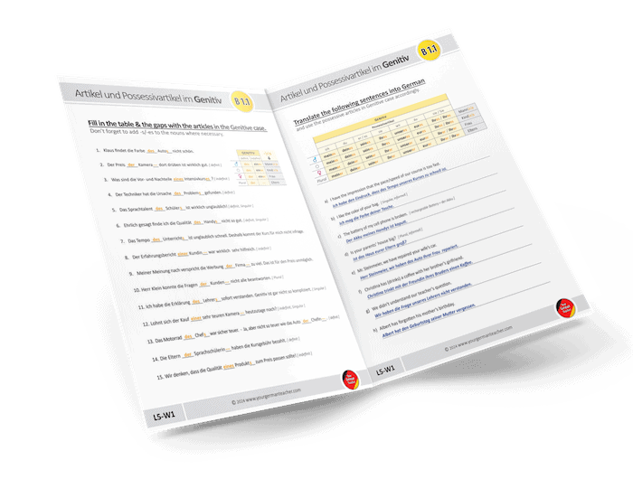 German Workbook Online courses for beginners