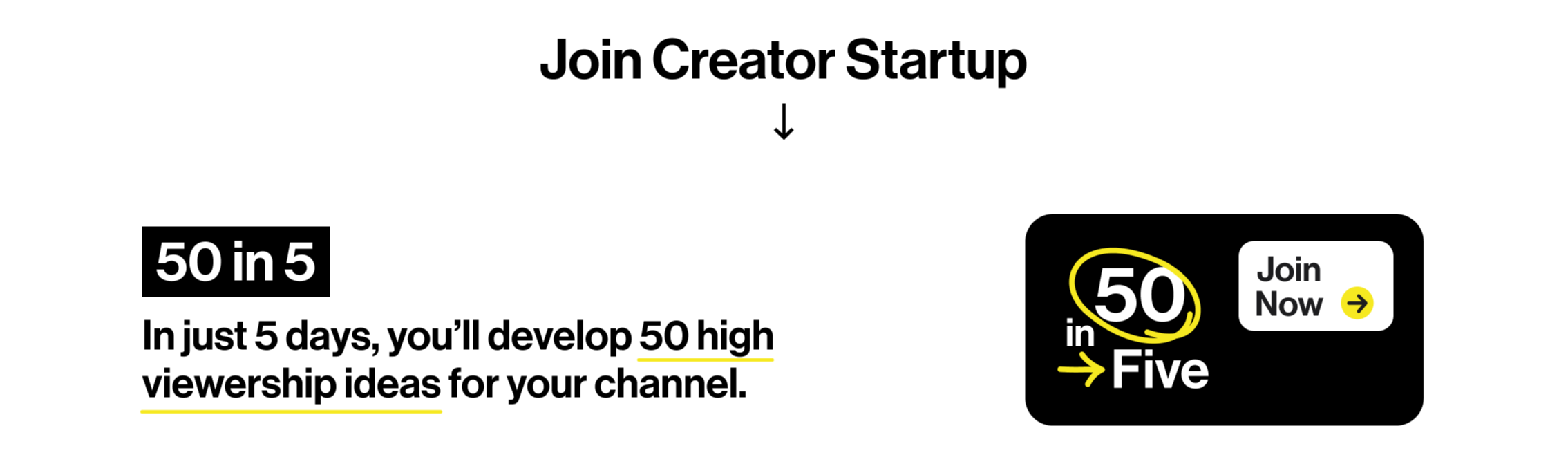 Click to learn more about 50 in 5