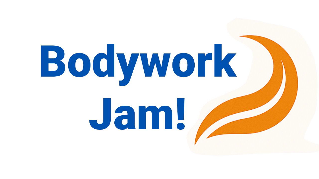 Doug Ringwald performing bodywork for shoulder pain relief using vibration