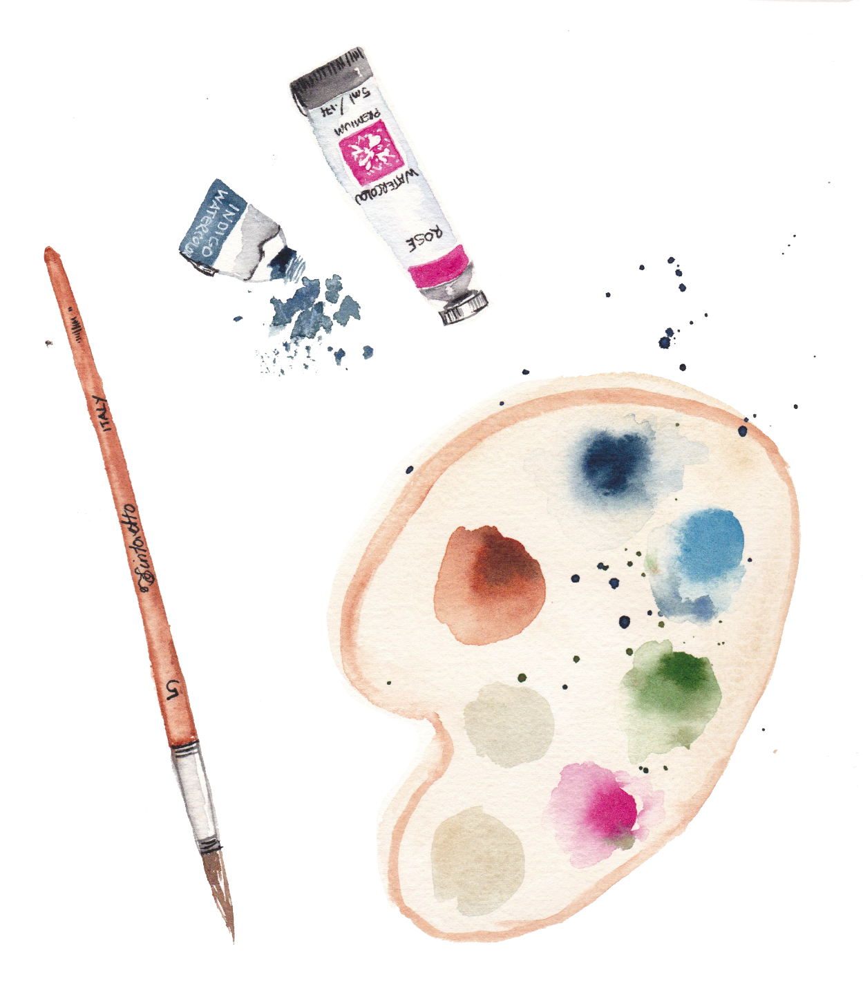 Painting of a Negroni