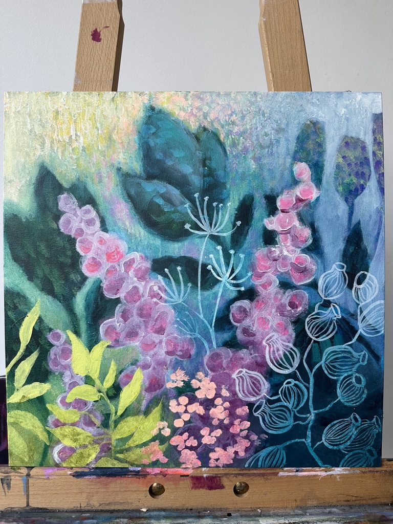 Storlek ca 40x40 cm, pirs 4300 kr