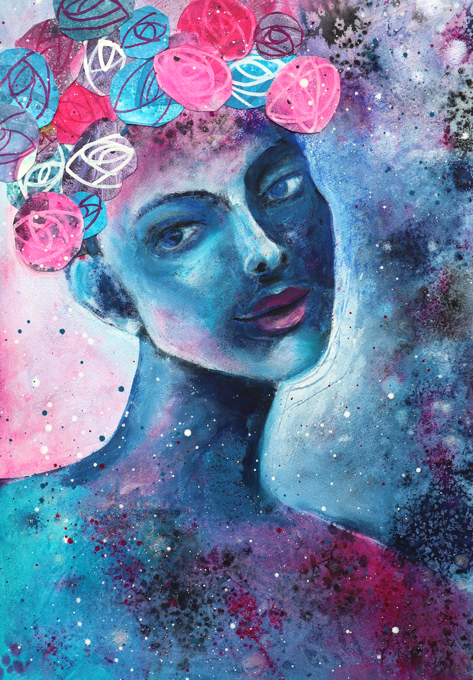 inramad: Storlek ca 40x60 cm, pirs 5 500 kr