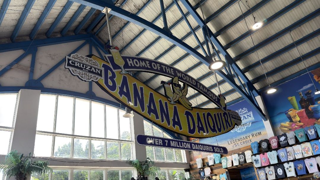 St. Thomas Cruise Port: Outlook banana daiquiri