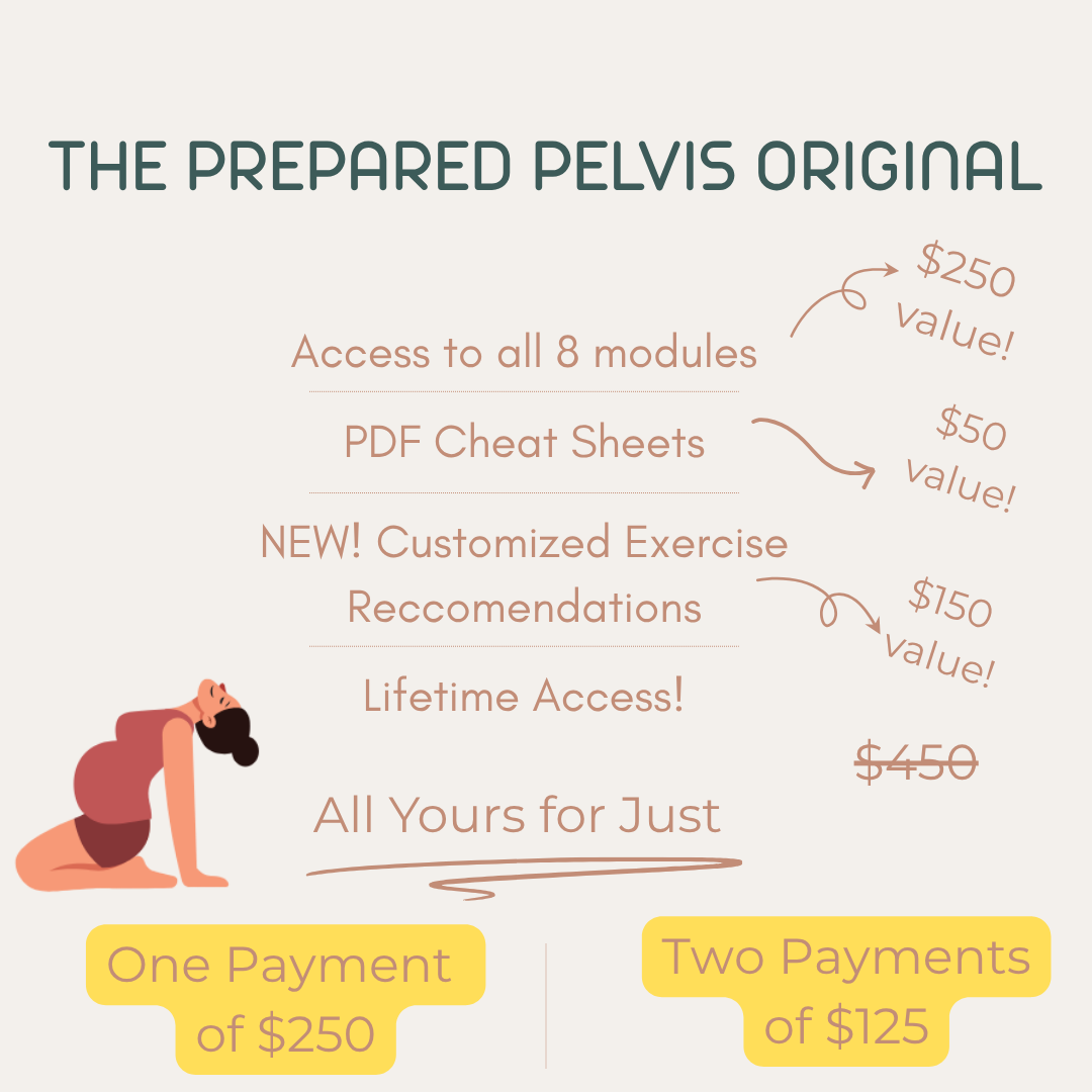 Pregnancy and Birth Prep- The Prepared Pelvis Basic Plan