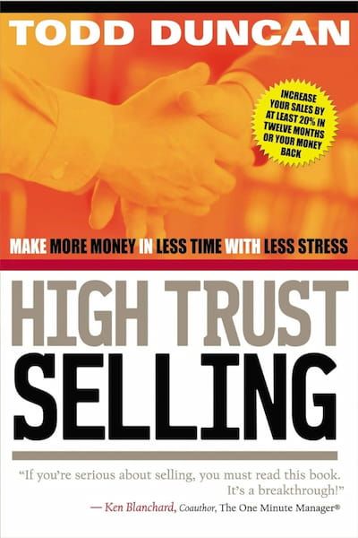 High Trust Selling by Todd Duncan - Book Cover Thumbnail
