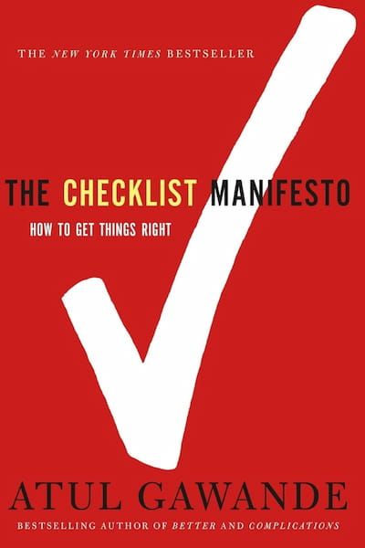 The Checklist Manifesto by Atul Gawande - Book Cover Thumbnail