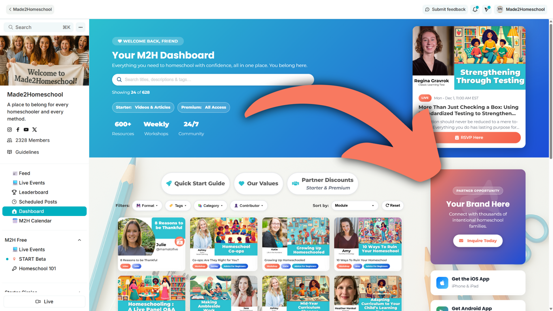 Community Dashboard Sidebar Ad