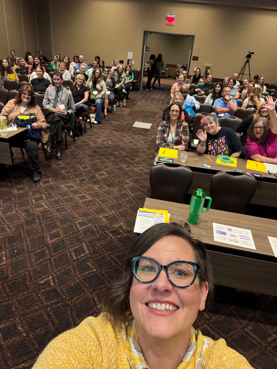 Parent Educator Sarah Salisott after delivering a training at the Wisconsin Crisis Intervention Conference