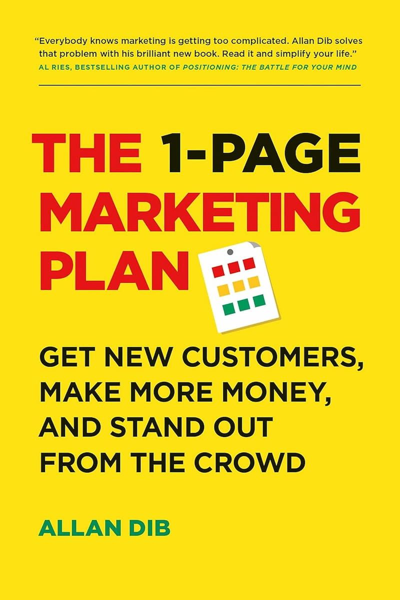 The 1-Page Marketing Plan by Allan Dib- Book Cover