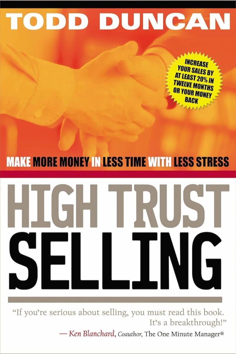 High Trust Selling by Todd Duncan - Book Cover