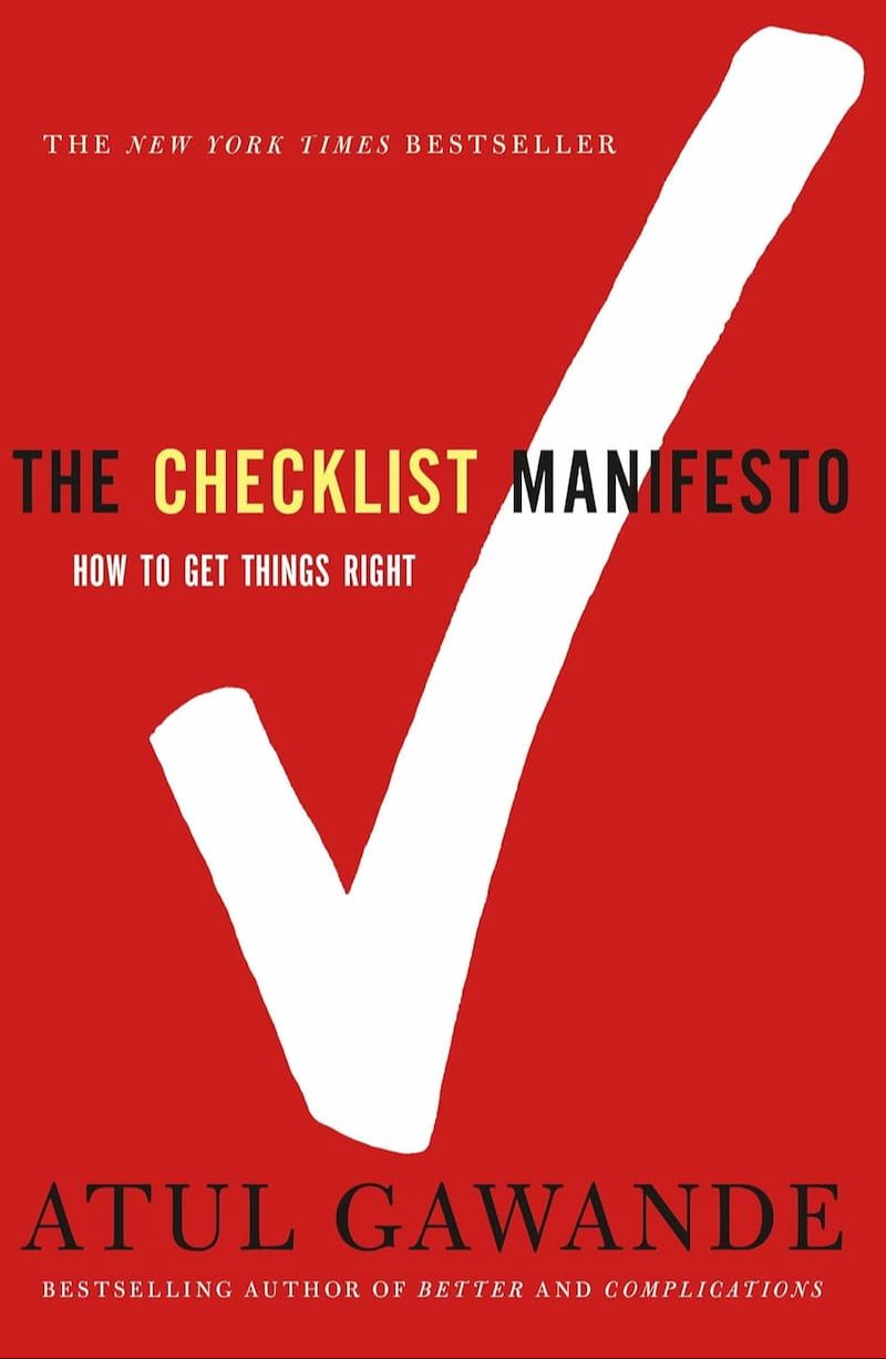The Checklist Manifesto by Atul Gawande- Book Cover