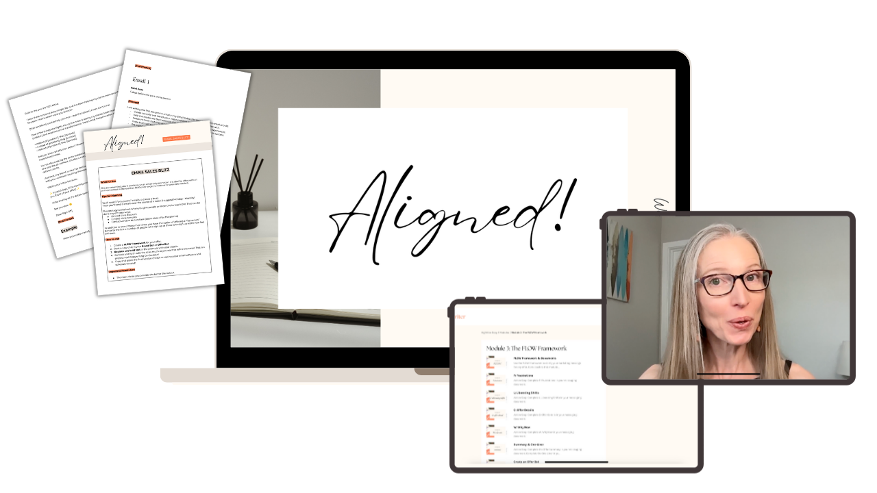 Aligned Copywriting Program Mockup