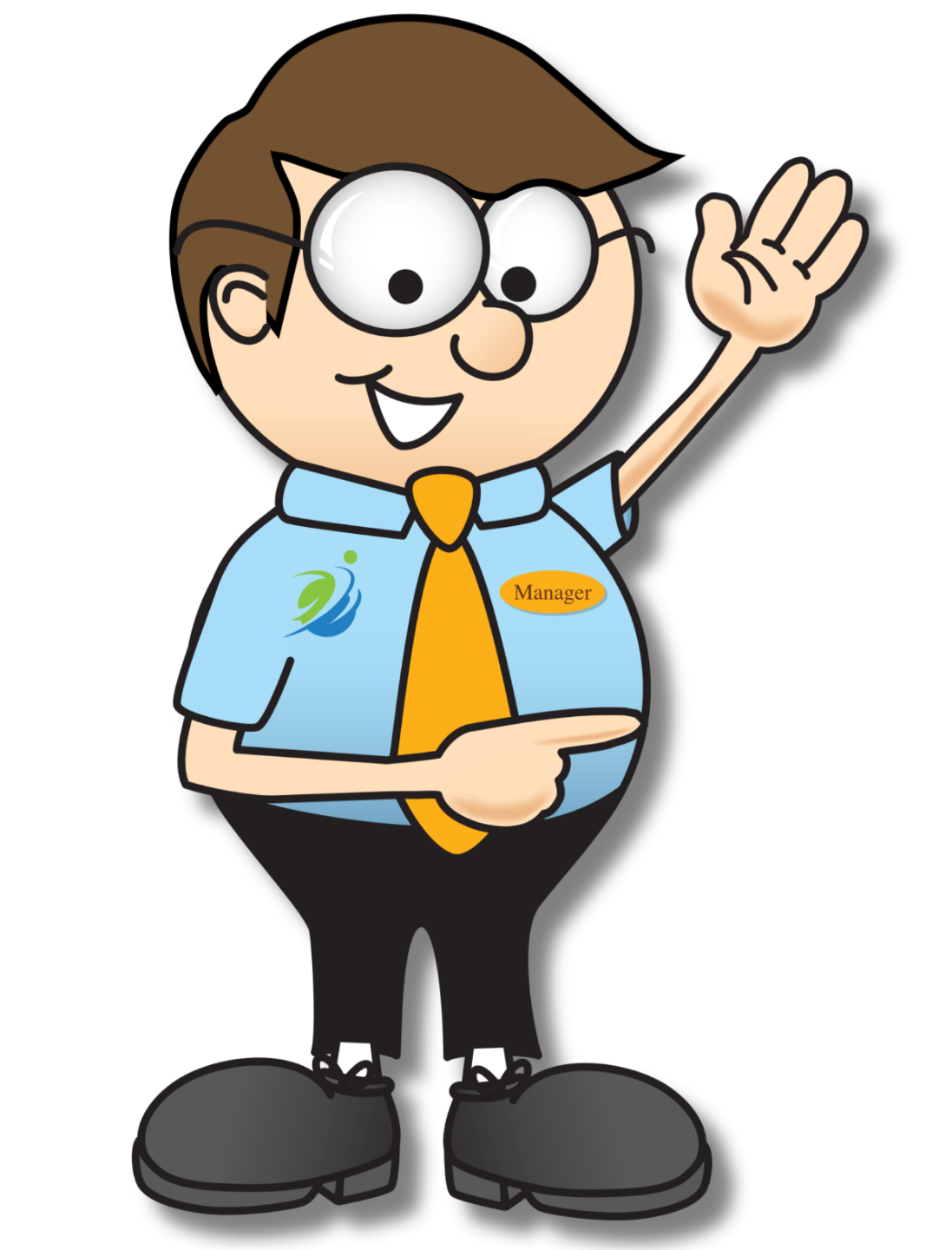 Cartoon restaurant manager waving and pointing, standing next to “Step 1 – Join My Affiliate Program” text.