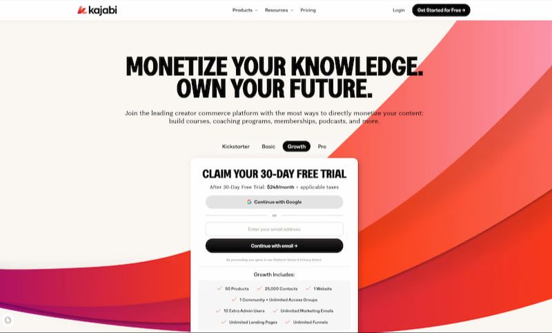 kajabi 30 day promo page Bastiaan