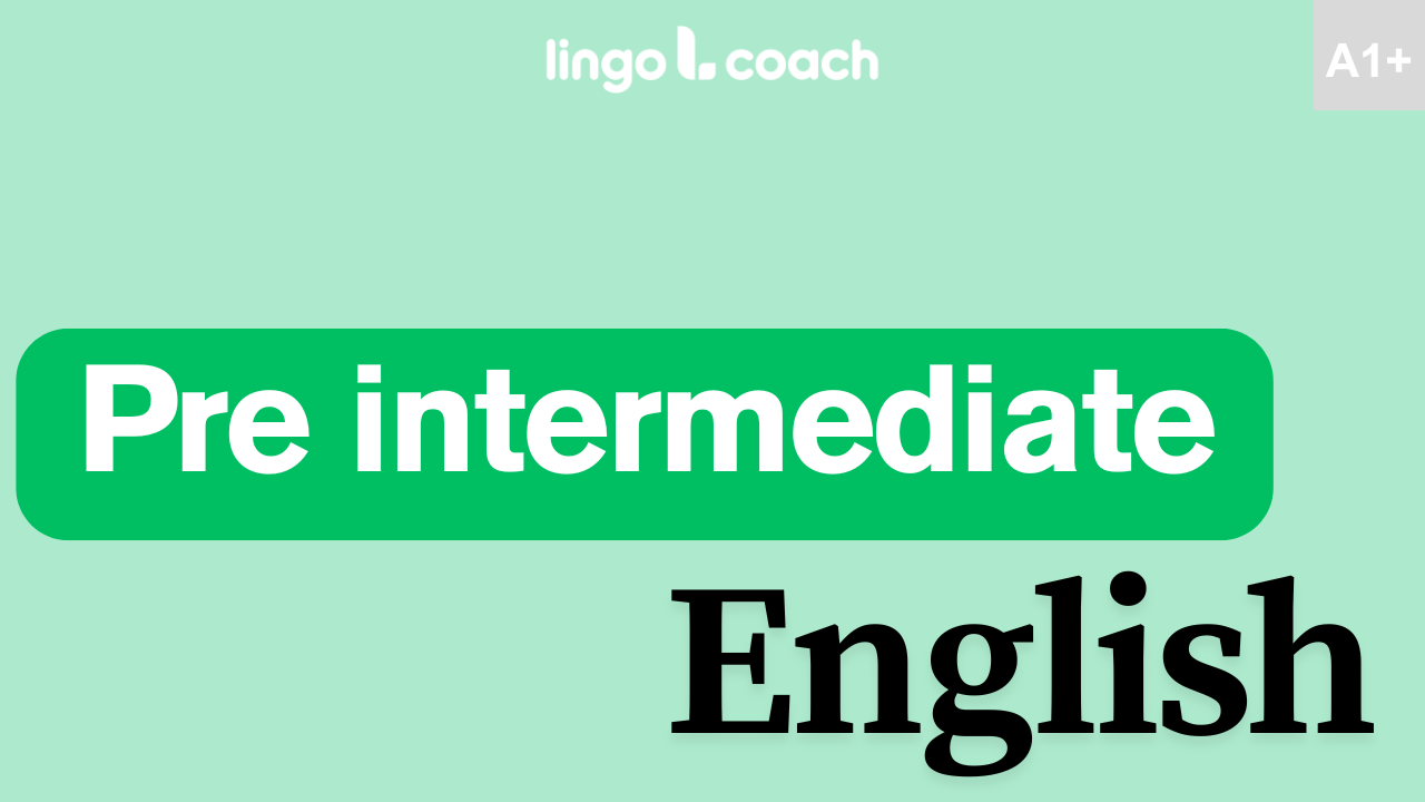 Título clases de Inglés pre intermedio