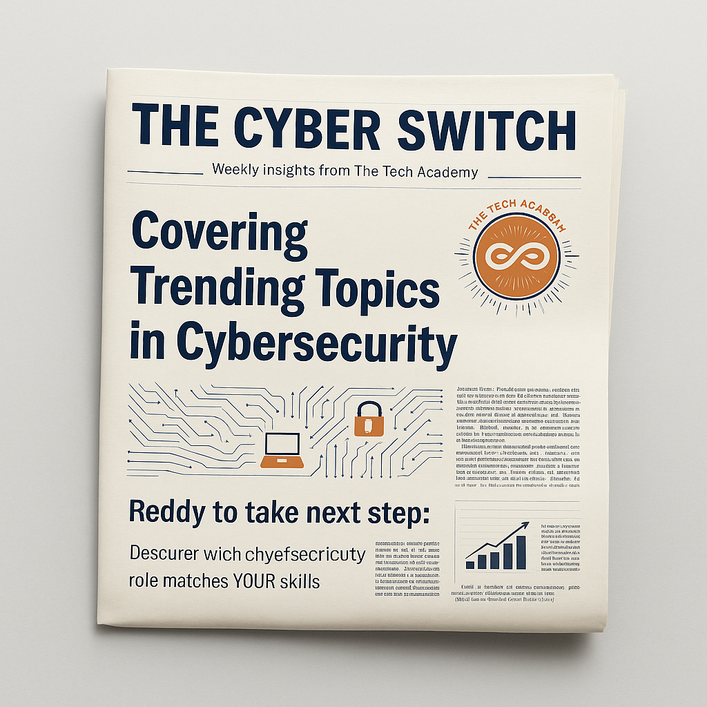 The Cyber Switch — folded newspaper cover