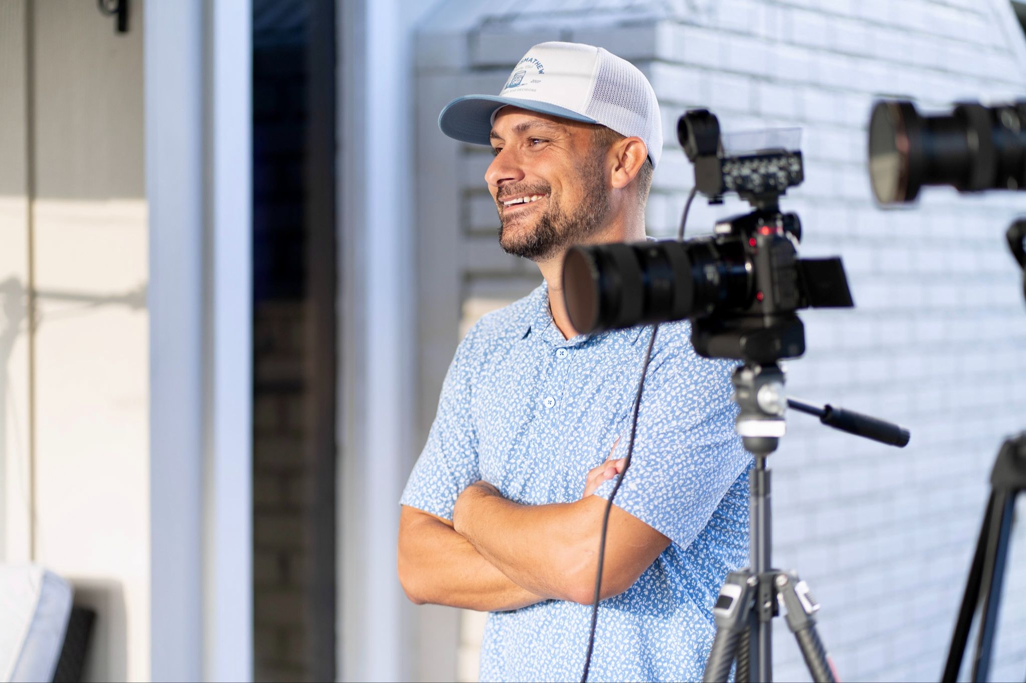 Jordan Sellers behind camera