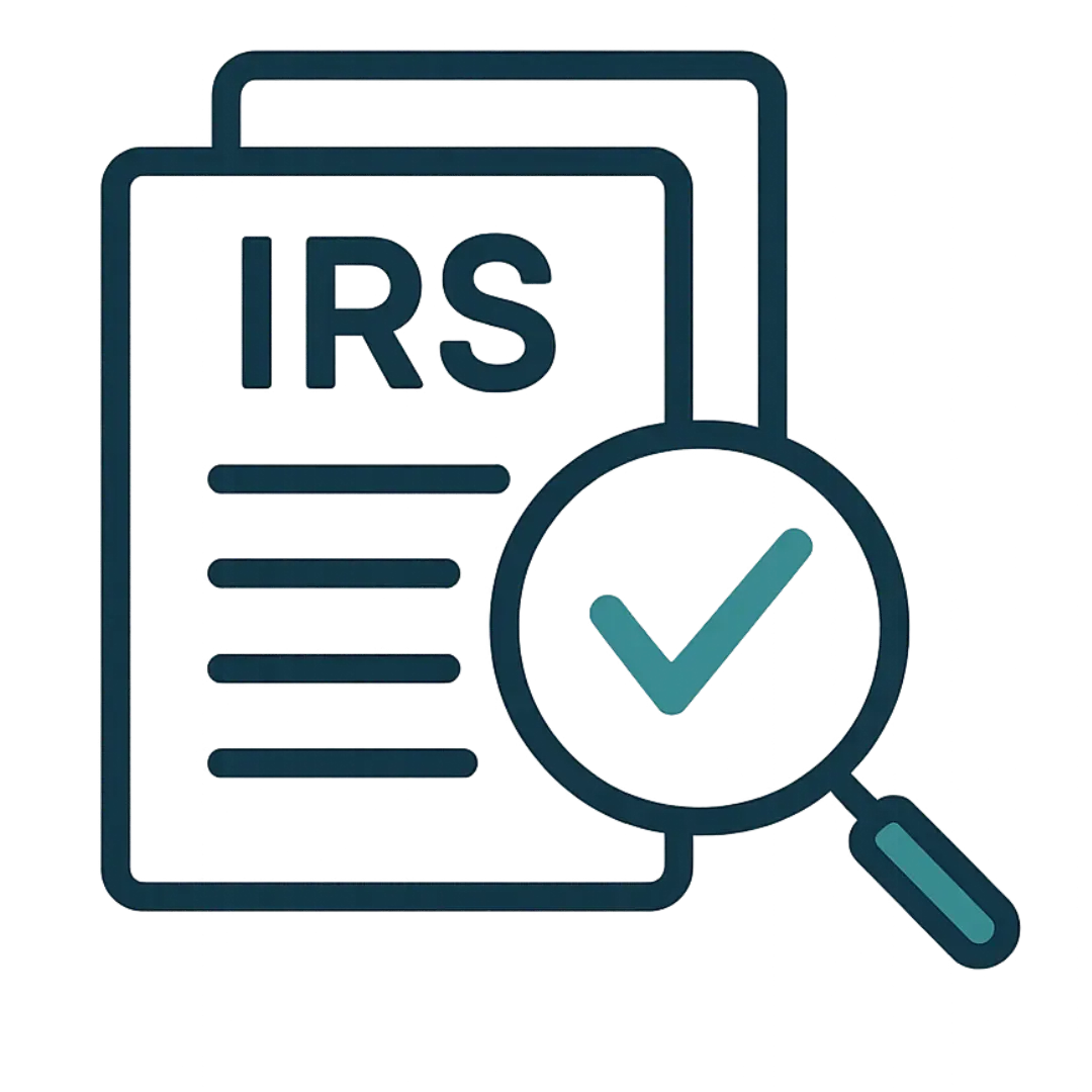 An open folder with a W-2 form, a checklist, and a profile card with a checkmark emerging from it, symbolizing submitting proof like income forms and dependents to the IRS.