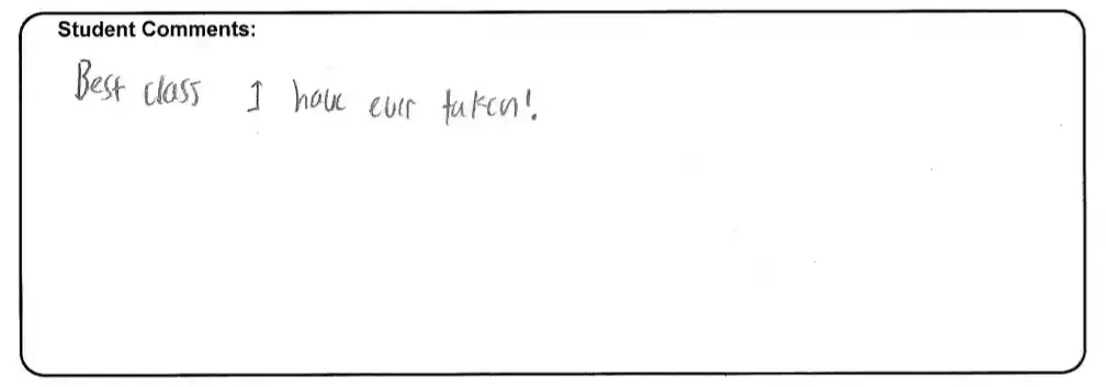 Best class I have ever taken!