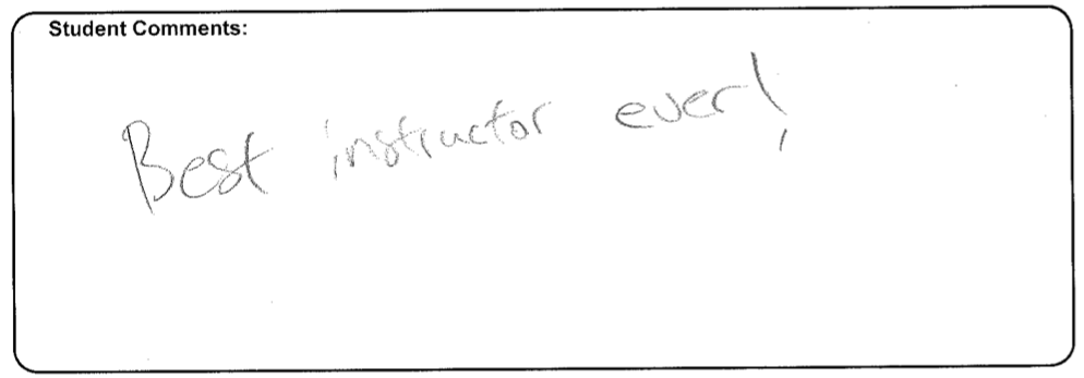 Best instructor ever!